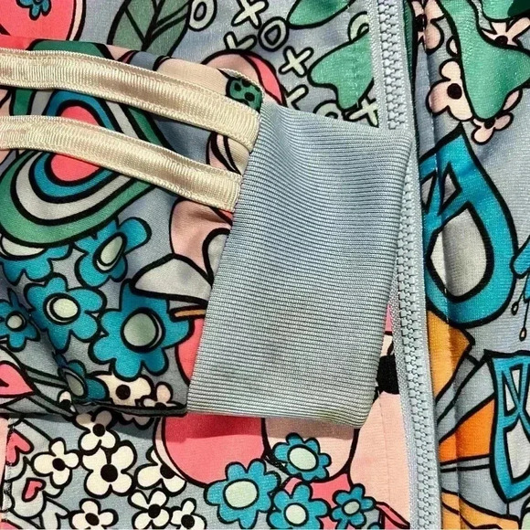 Girls size lg (14) adidas colorful jacket pre owned - Picture 4 of 11